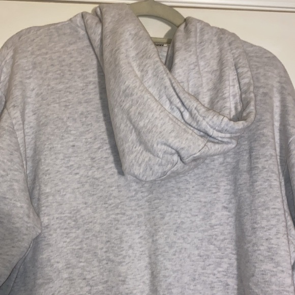 VANS Off The Wall Unisex Cropped Gray/Burgundy Hoodie Size XL - Picture 4 of 9